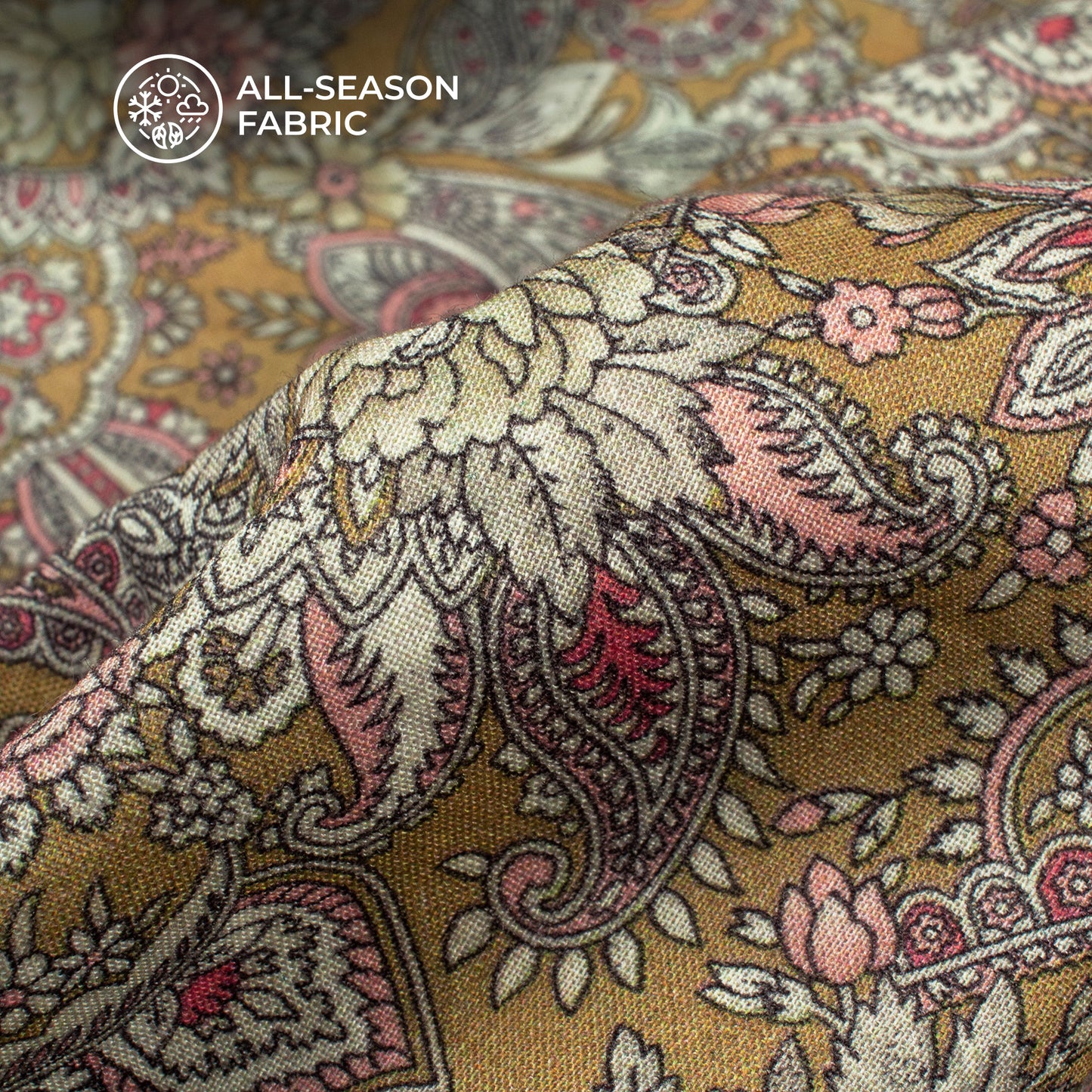 Beautiful Paisley Digital Print Cotton Cambric Fabric