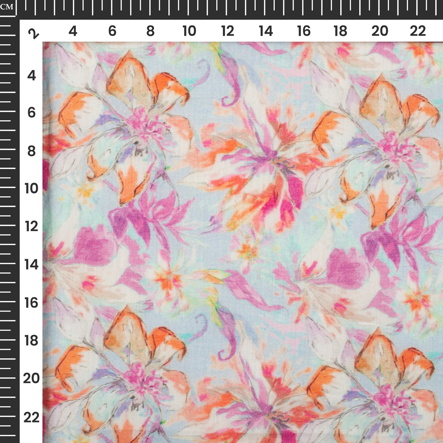 Gorgeous Floral Digital Print Pure Cotton Mulmul Fabric