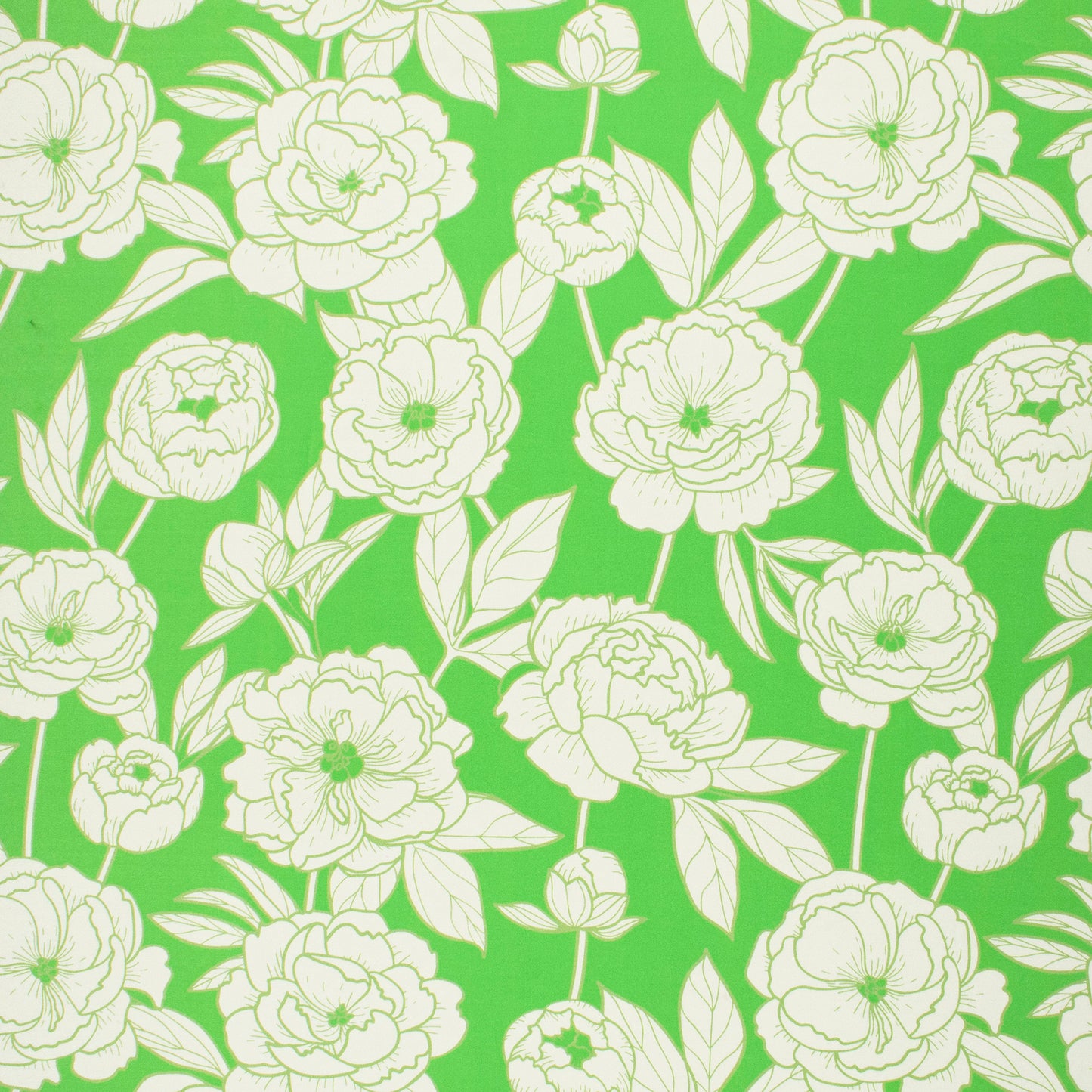 Attractive White Floral Digital Print Crepe Silk Fabric