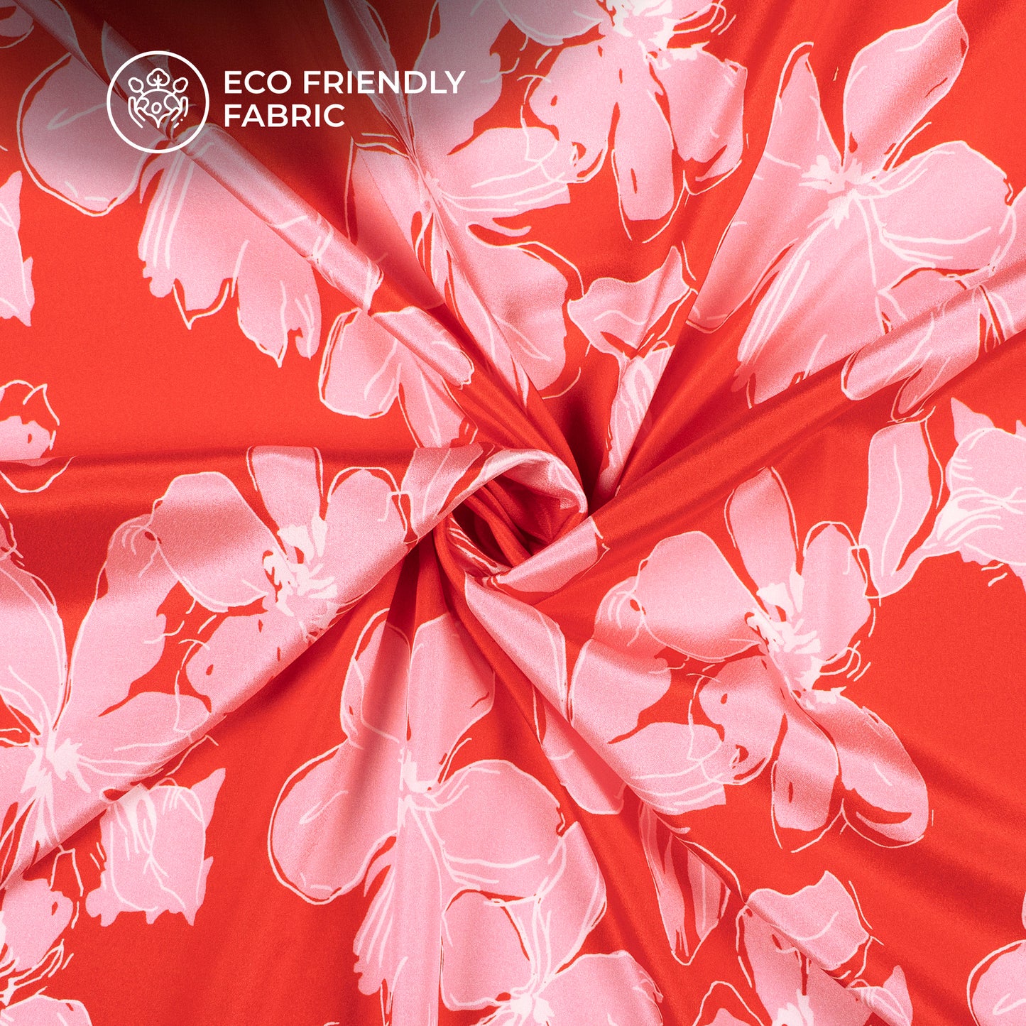 Exclusive Floral Digital Print Crepe Silk Fabric