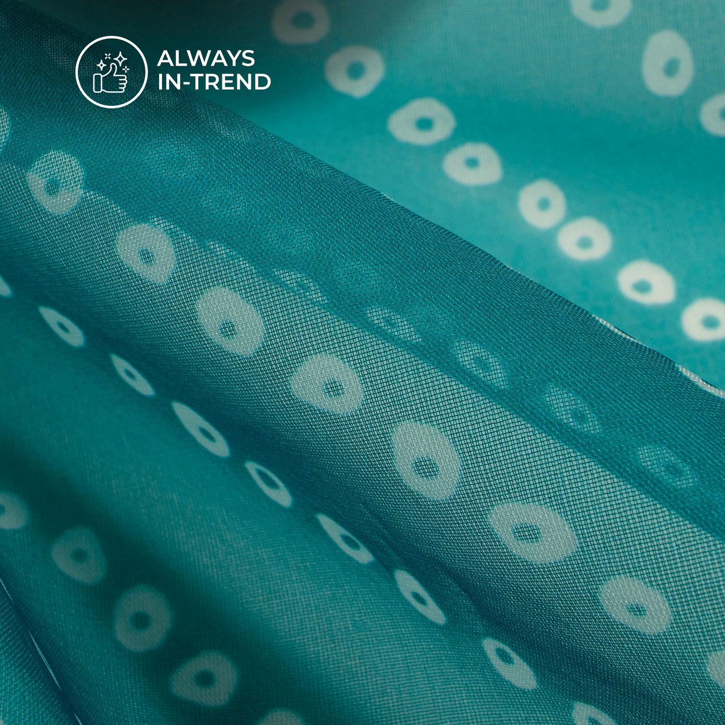 Traditional Bandhanii Digital Print Matt Organza Fabric