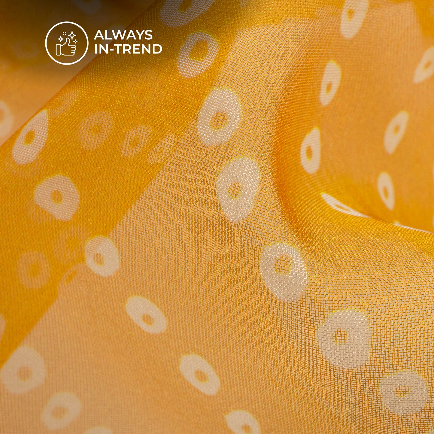 Traditional Bandhanii Digital Print Matt Organza Fabric