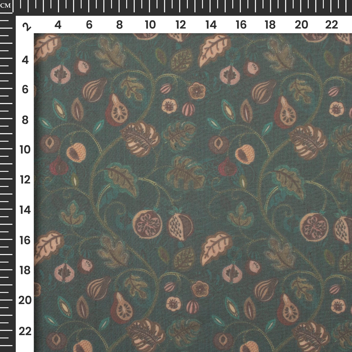 Groovy Floral Digital Print Matt Organza Fabric