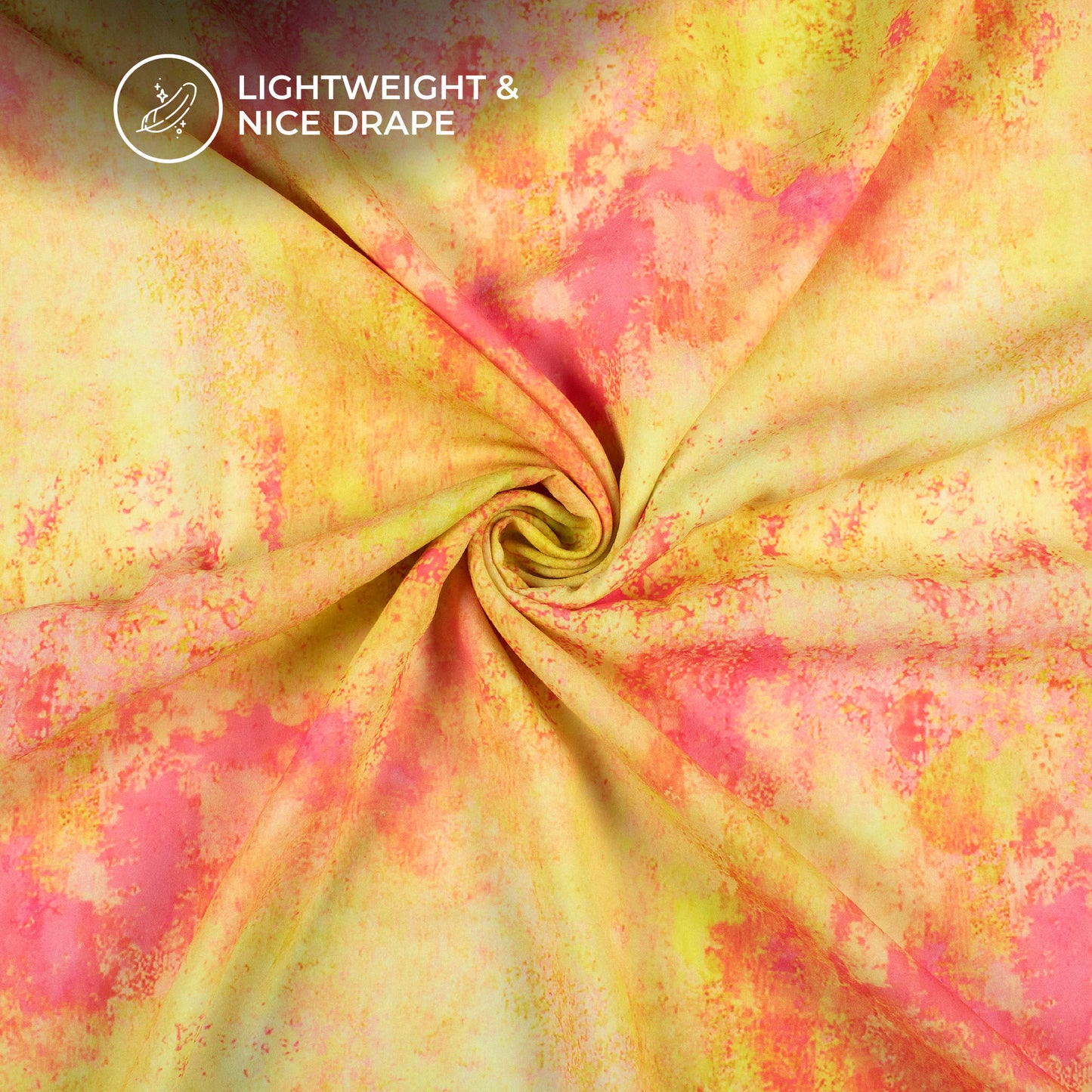 Beautiful Tye And Dye Digital Print Moss Georgette Fabric(Width 56 Inches)