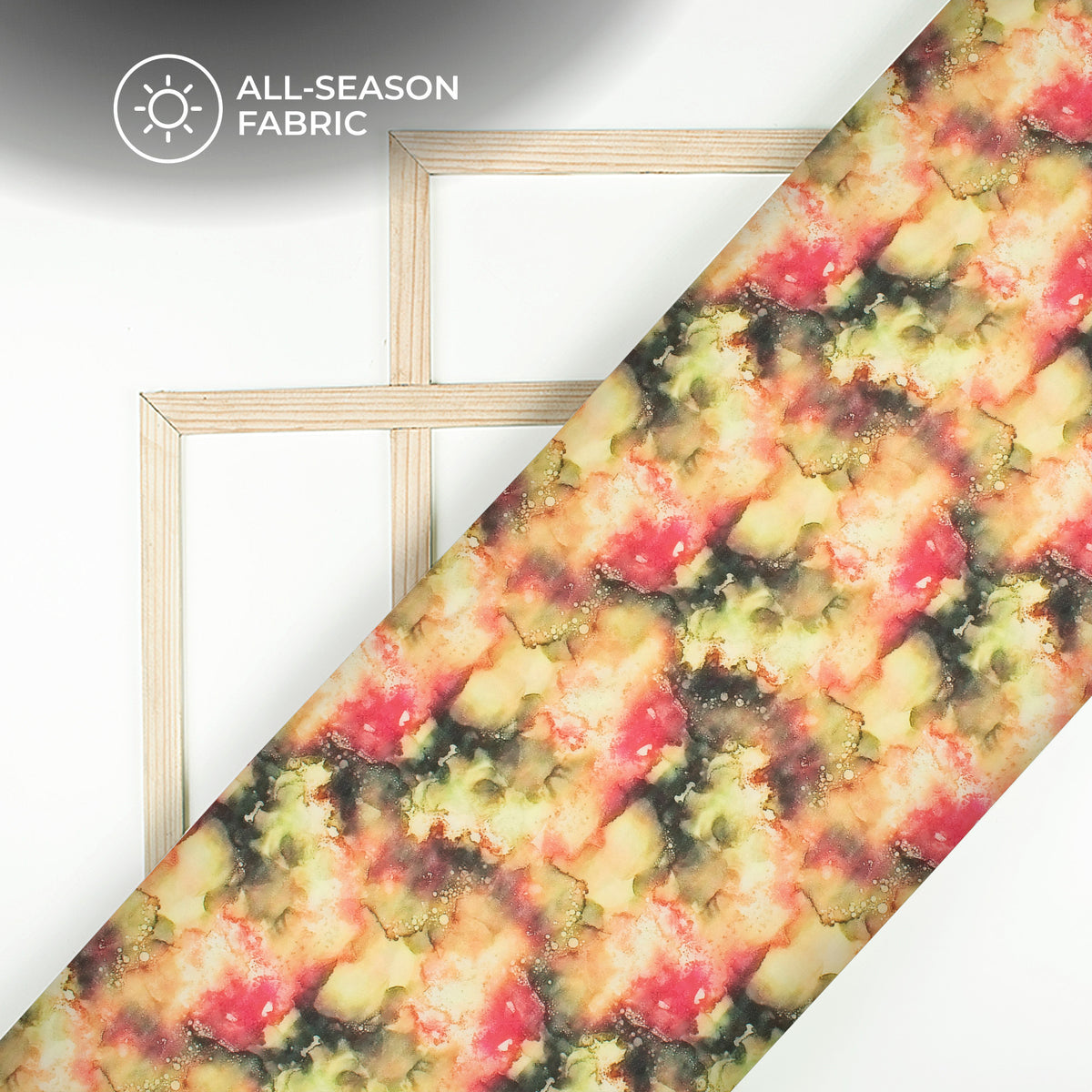 Attractive Tie And Dye Digital Print Moss Georgette Fabric(Width 56 Inches)