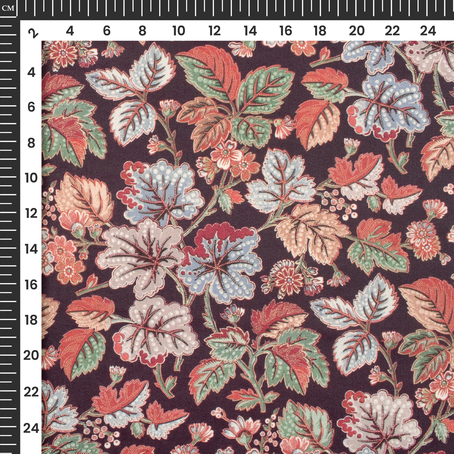 Exclusive Leafage Digital Print Poly Glazed Cotton Fabric