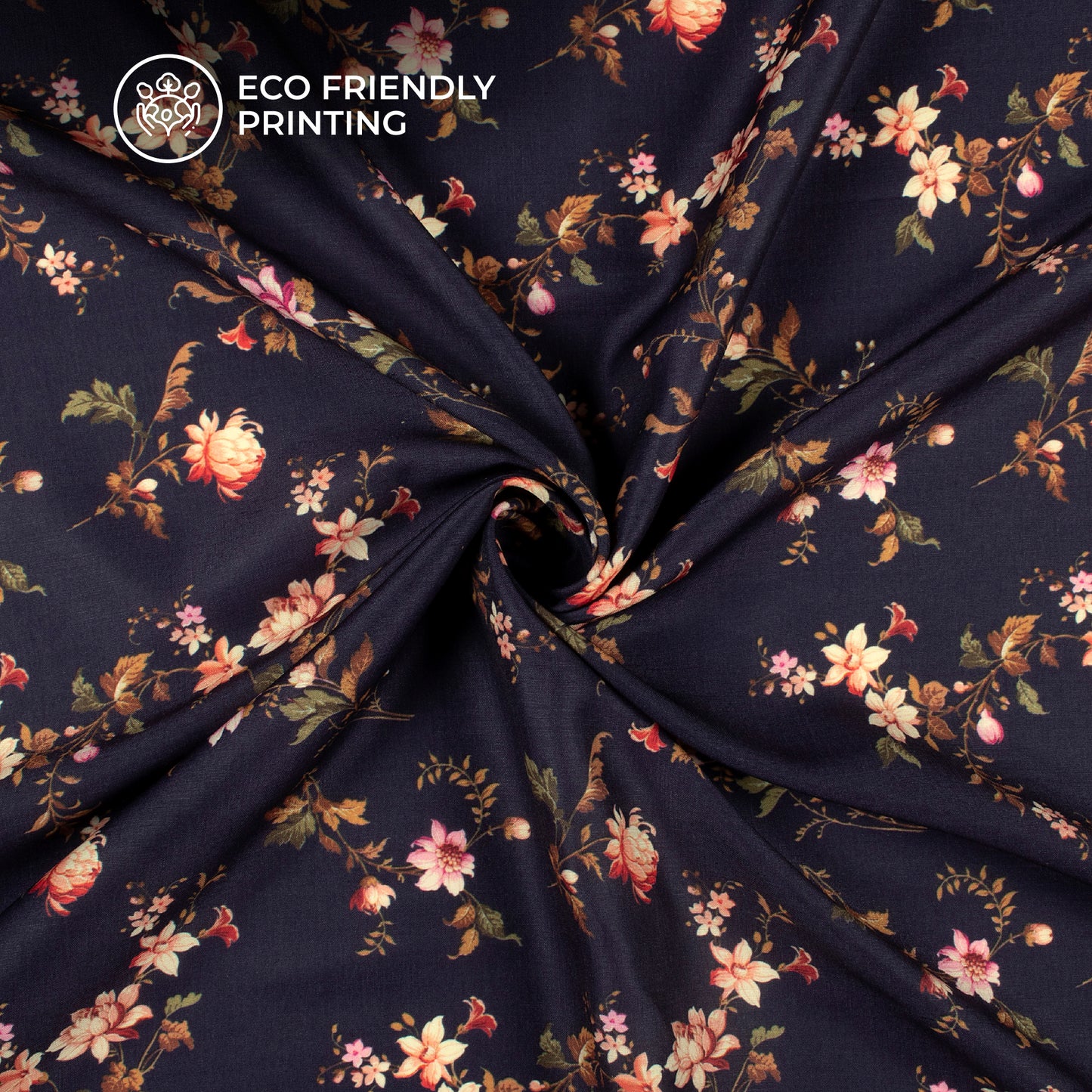 Stunning Floral Digital Print Muslin Fabric