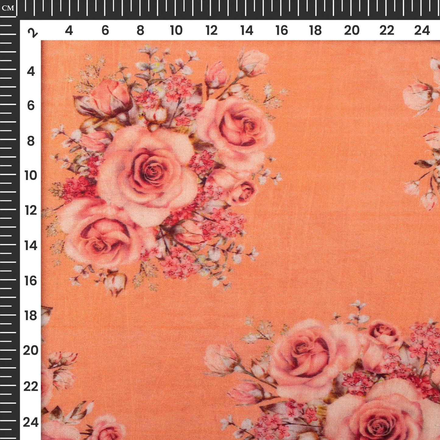 Amusable Floral Digital Print Viscose Chanderi Fabric