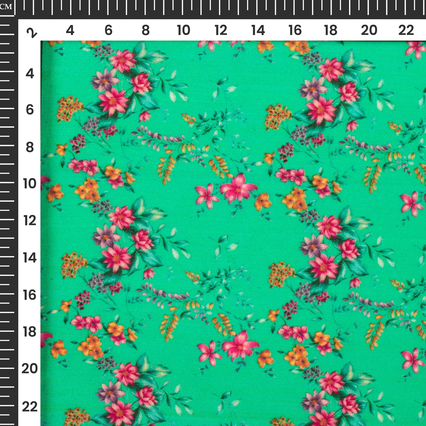 Divine Pink Floral Digital Print Viscose Muslin Fabric