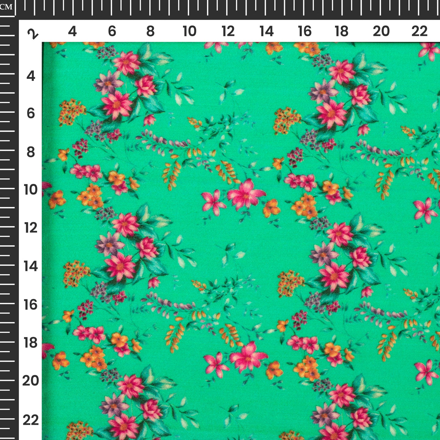 Divine Pink Floral Digital Print Viscose Muslin Fabric