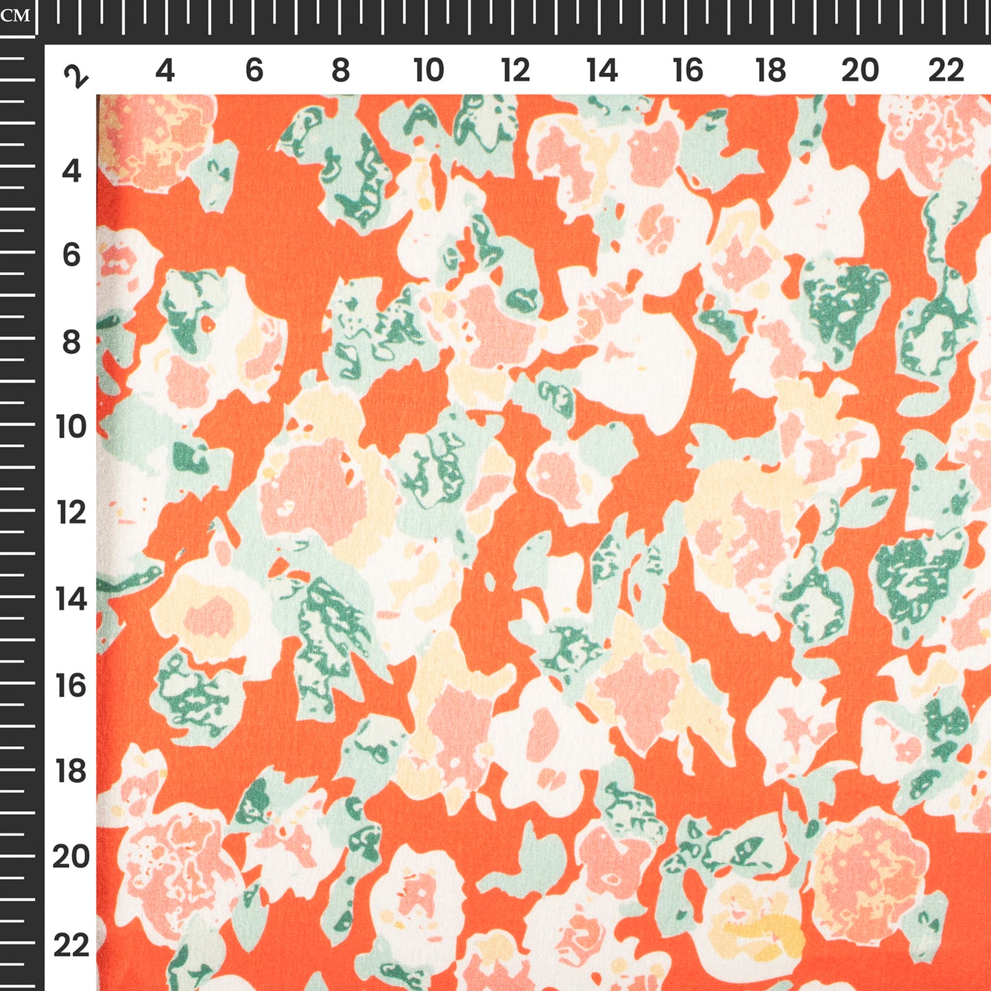Floral Digital Print Japan Satin Fabric