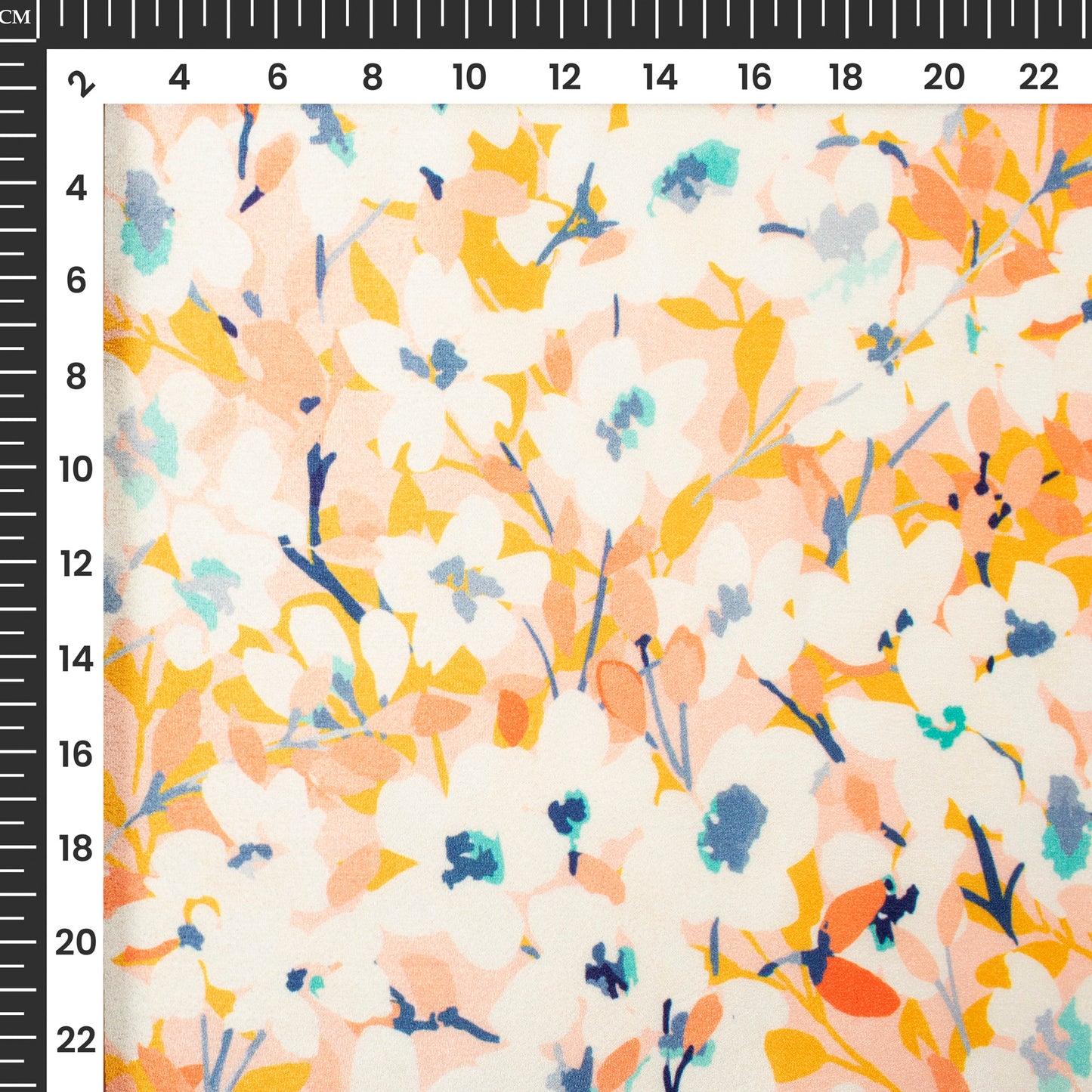 Floral Digital Print Crepe Silk Fabric