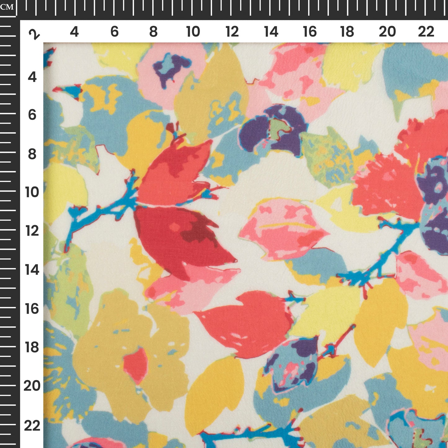 Lovish Floral Digital Print Organza Satin Fabric