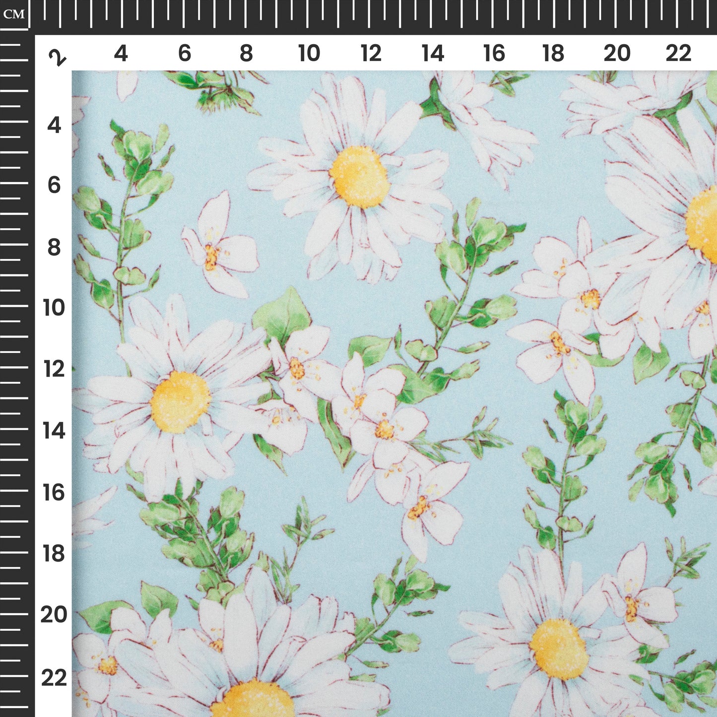 Beautiful Floral Digital Print Butter Crepe Fabric