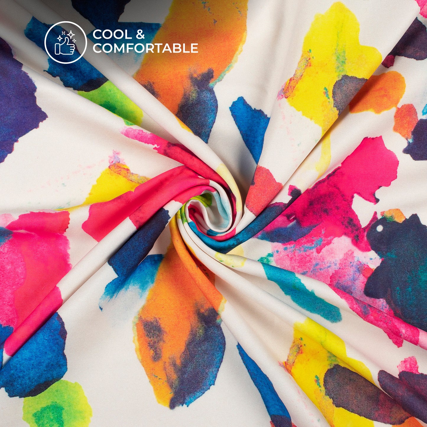 Tye And Dye Digital Print Rayon Fabric