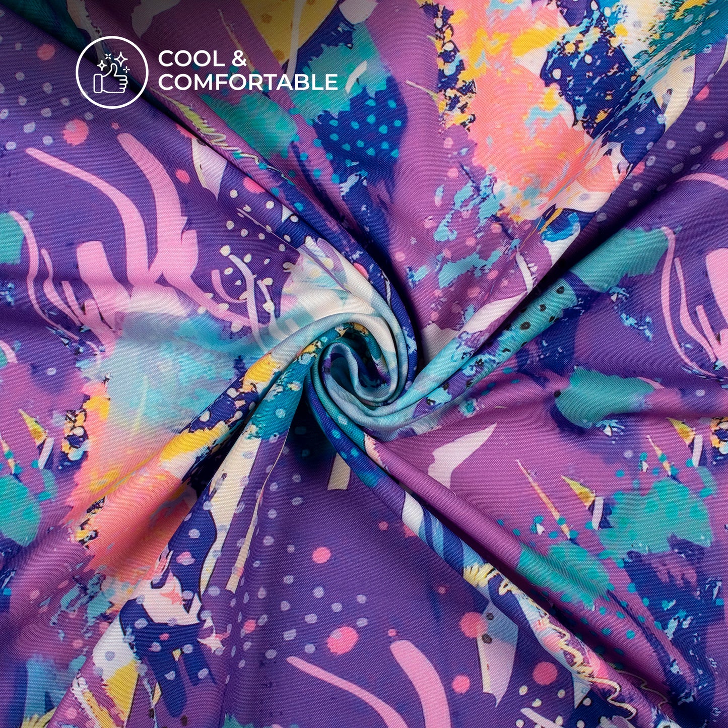 Bestselling Abstract Digital Print Rayon Fabric