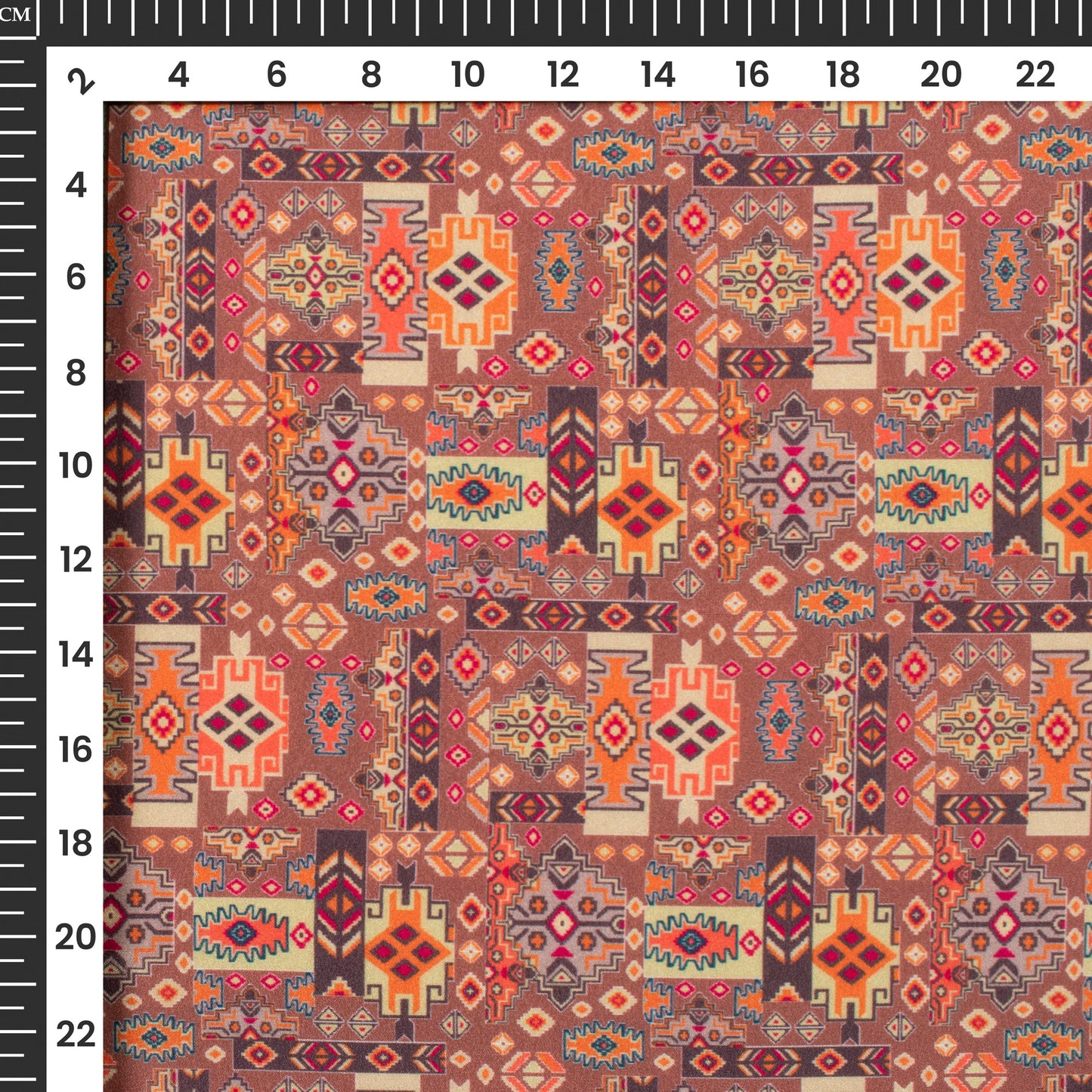 Trending Ethnic Digital Print Crepe Silk Fabric