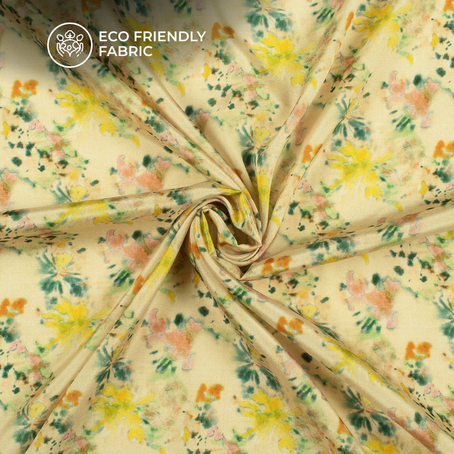 Lovely Floral Digital Print Crepe Silk Fabric