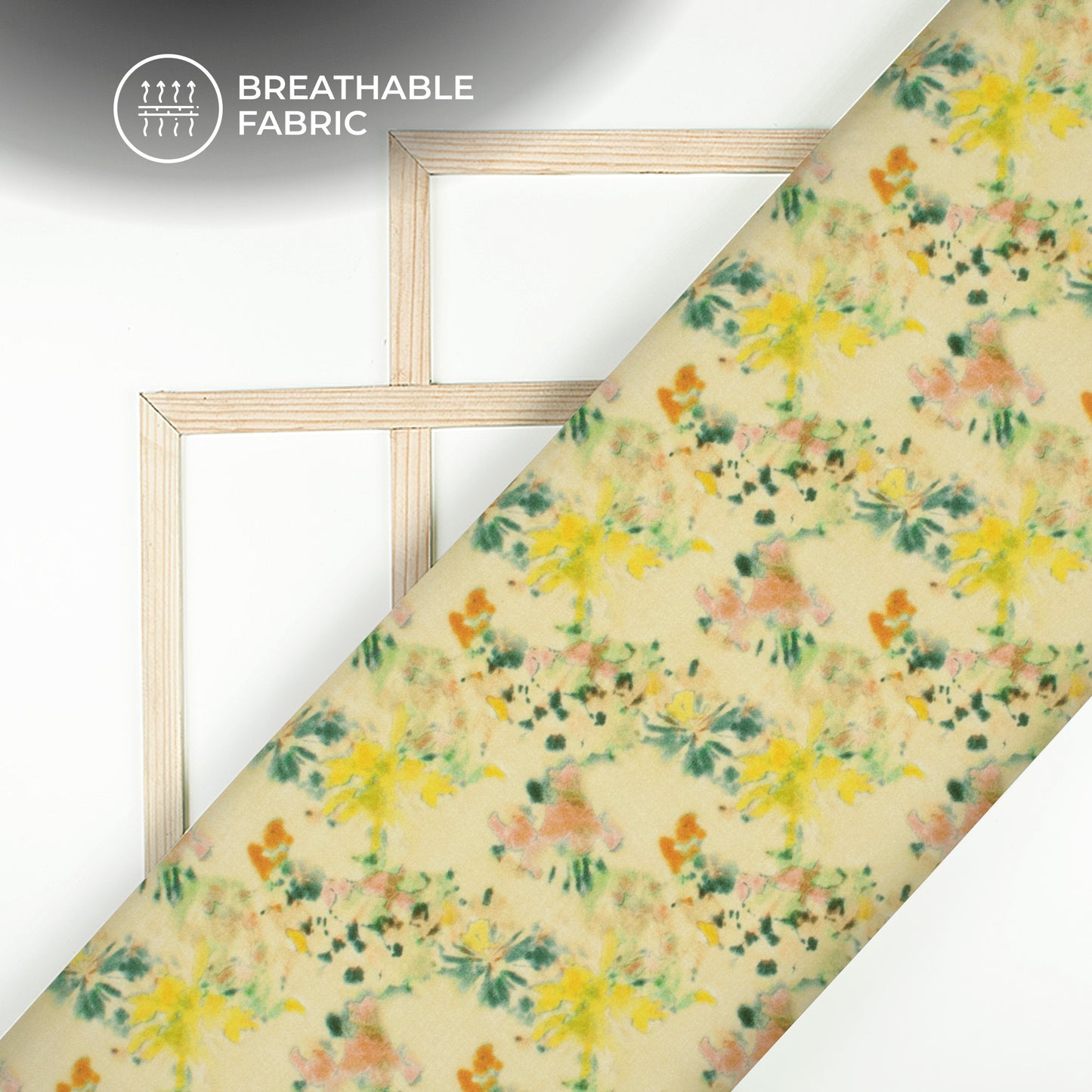 Lovely Floral Digital Print Crepe Silk Fabric