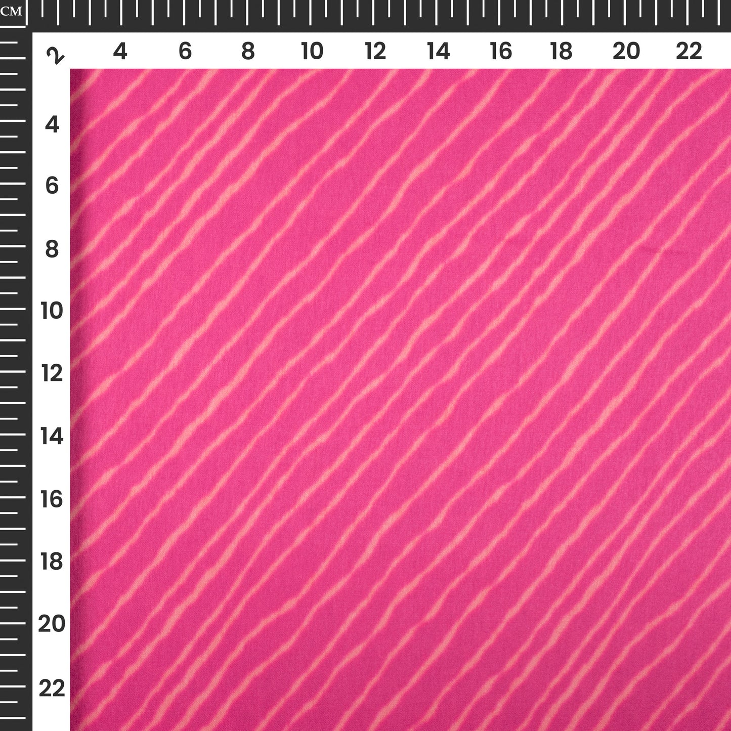 Stylish Pink Leheriya Digital Print Japan Satin Fabric