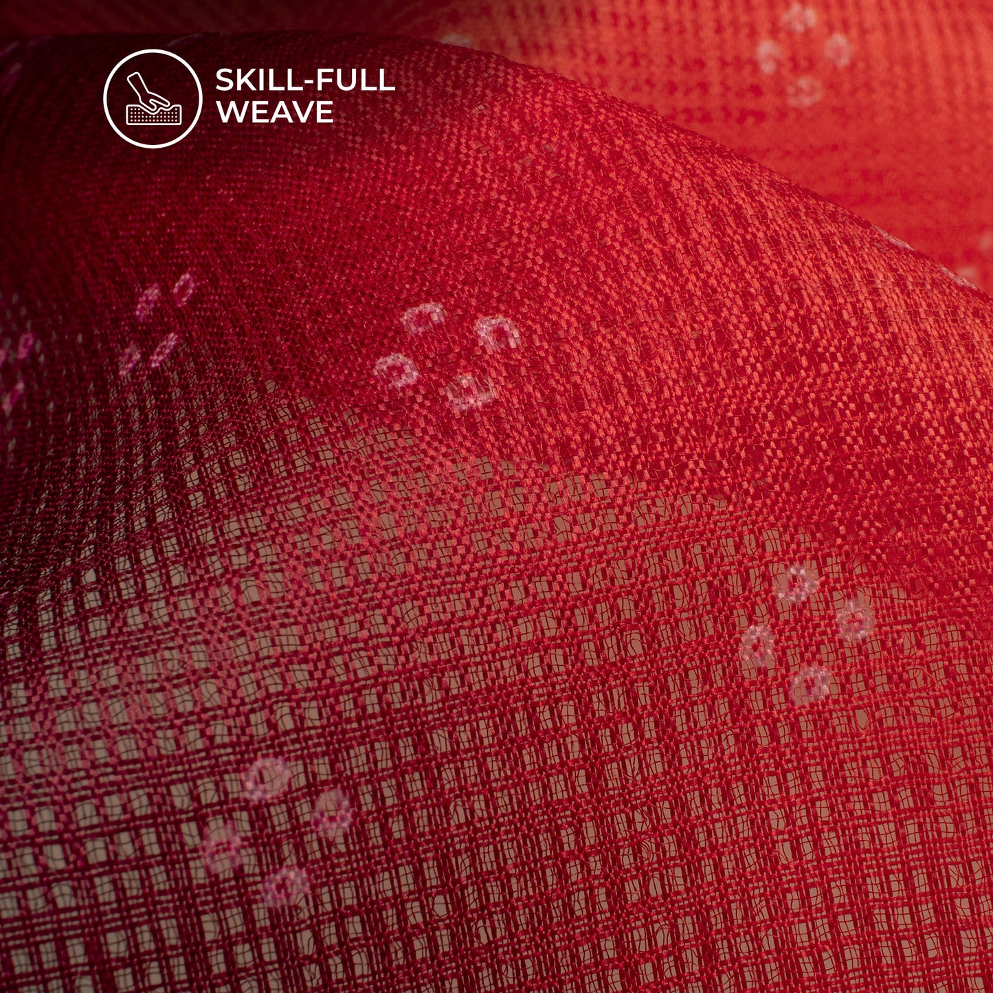 Exclusive Ombre Bandhanii Duo Digital Print Kota Doria Fabric