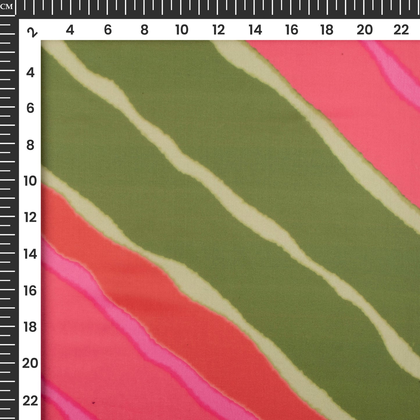 Leheriya Digital Print Organza Satin Fabric