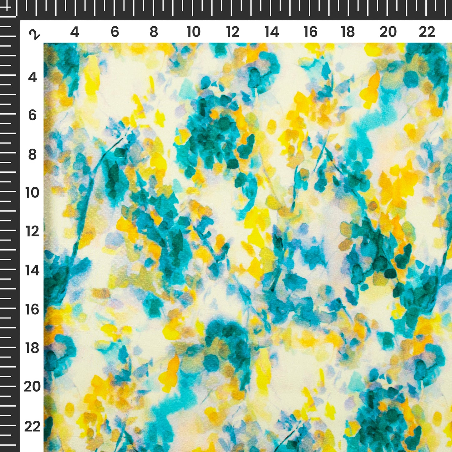 Botanic Floral Digital Print Butter Crepe Fabric