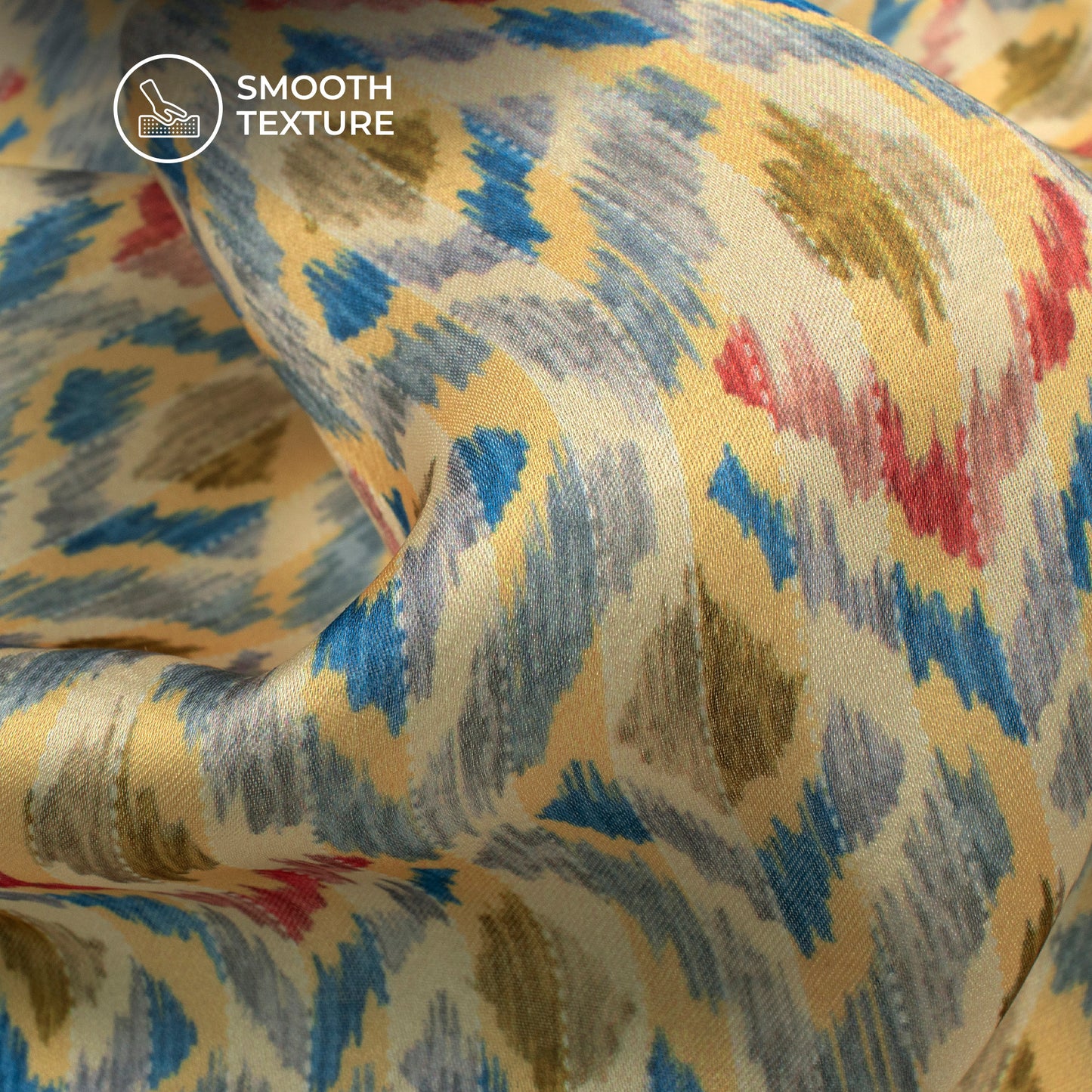 Patolaa Digital Print Georgette Satin Fabric