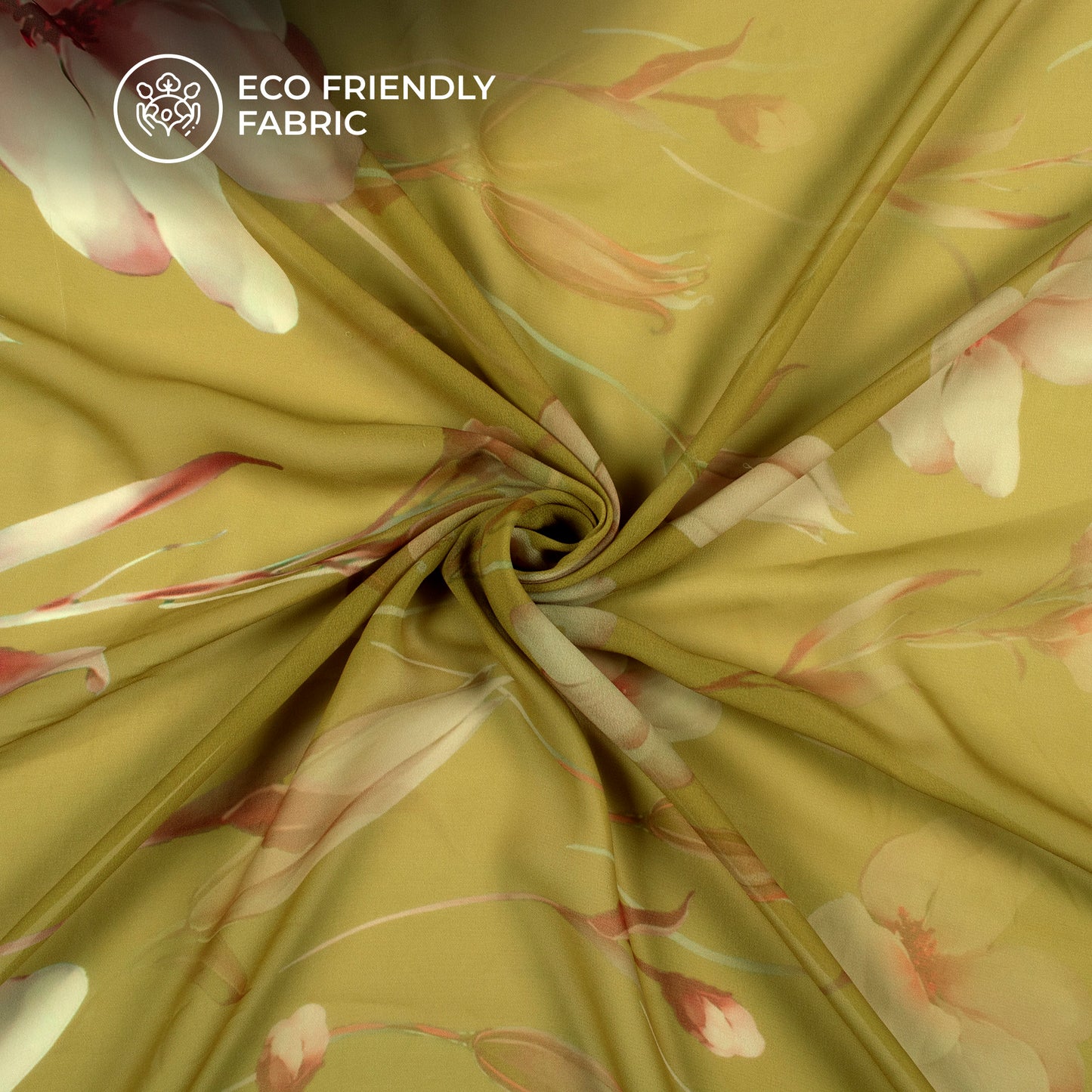 Classic Floral Digital Print Georgette Fabric
