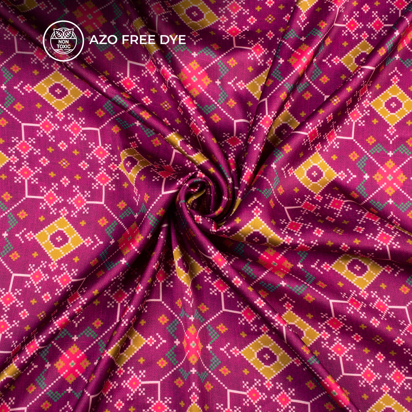 Exclusive Patolaa Digital Print Japan Satin Fabric