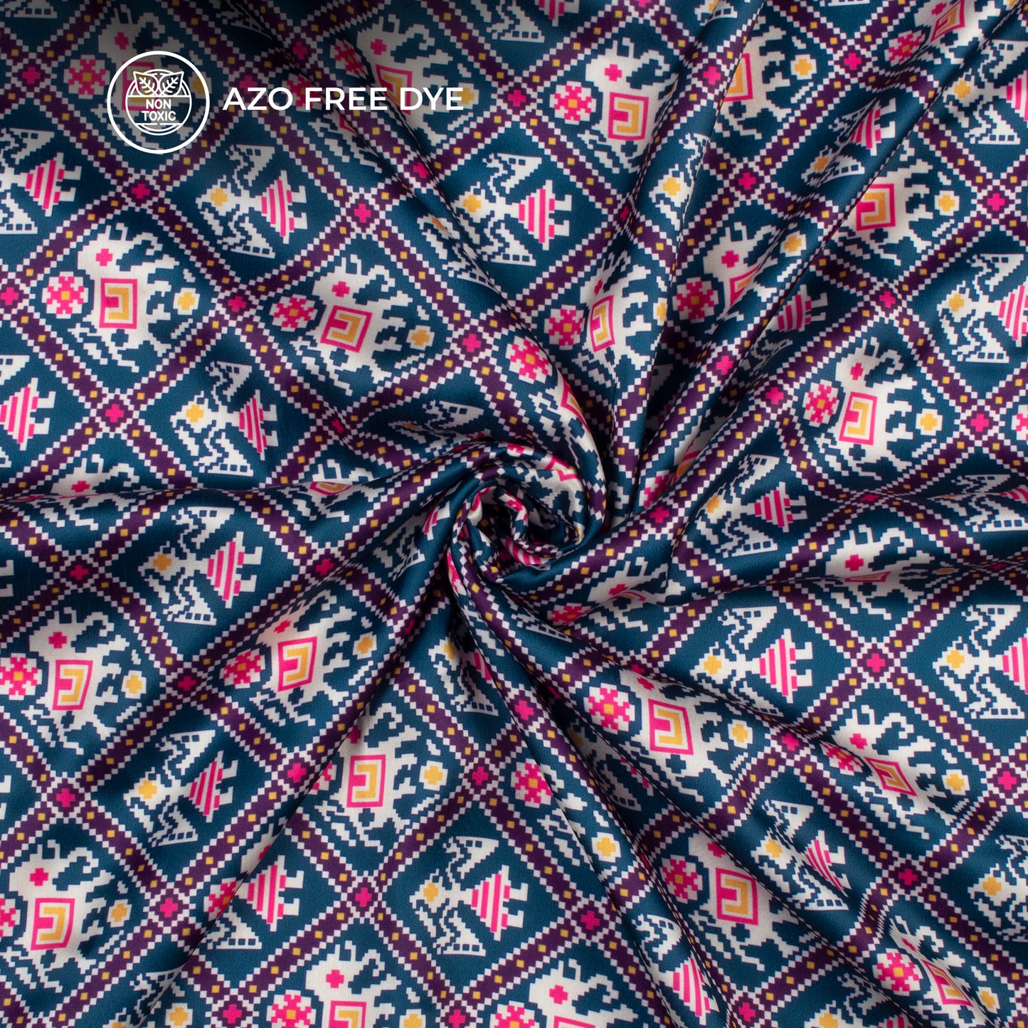 Exclusive Patolaa Digital Print Japan Satin Fabric
