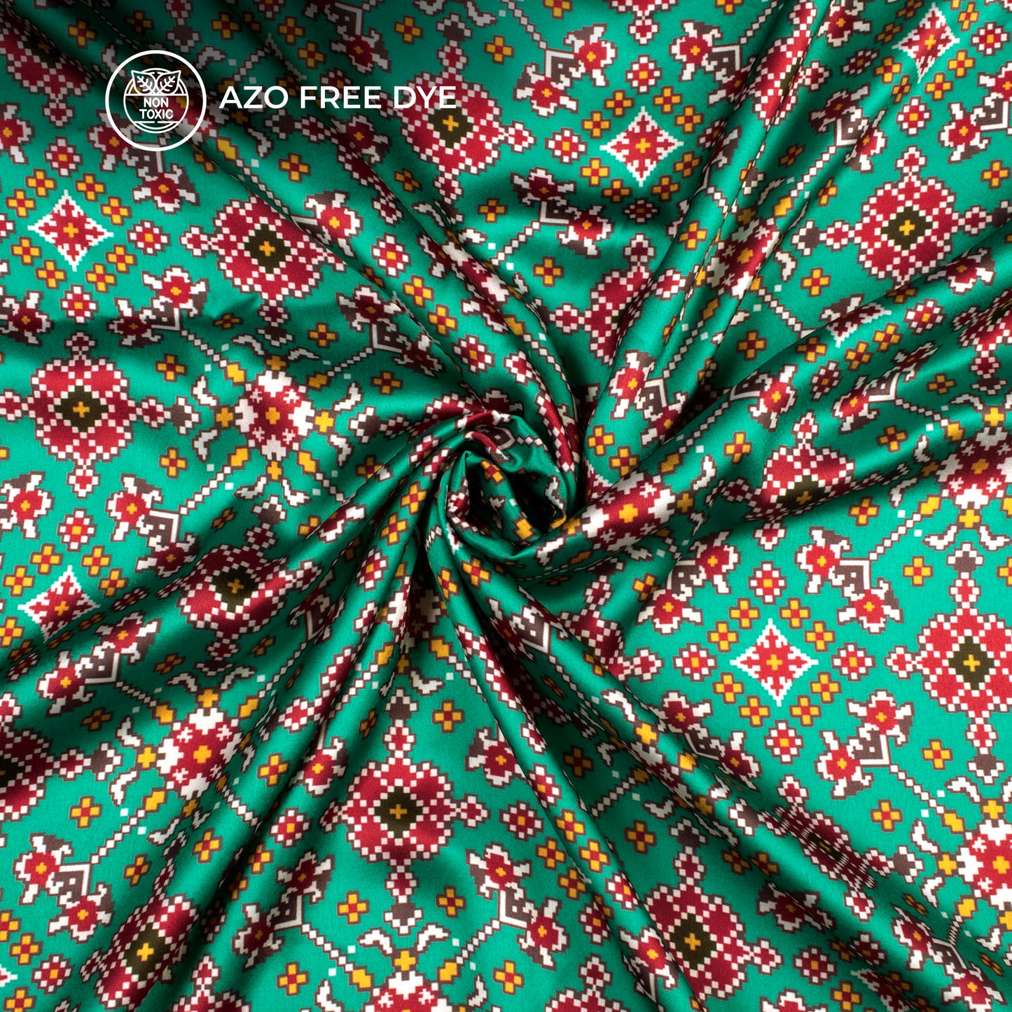 Exclusive Patolaa Digital Print Japan Satin Fabric