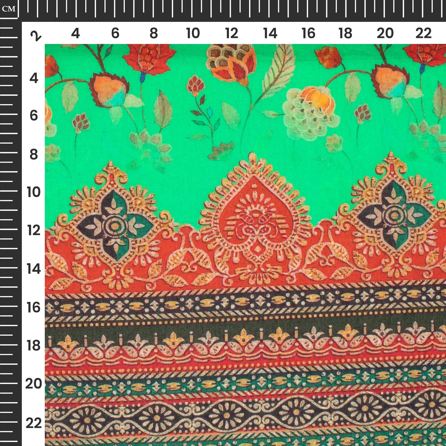 Exclusive Daman Floral Digital Print Cotton Cambric Fabric