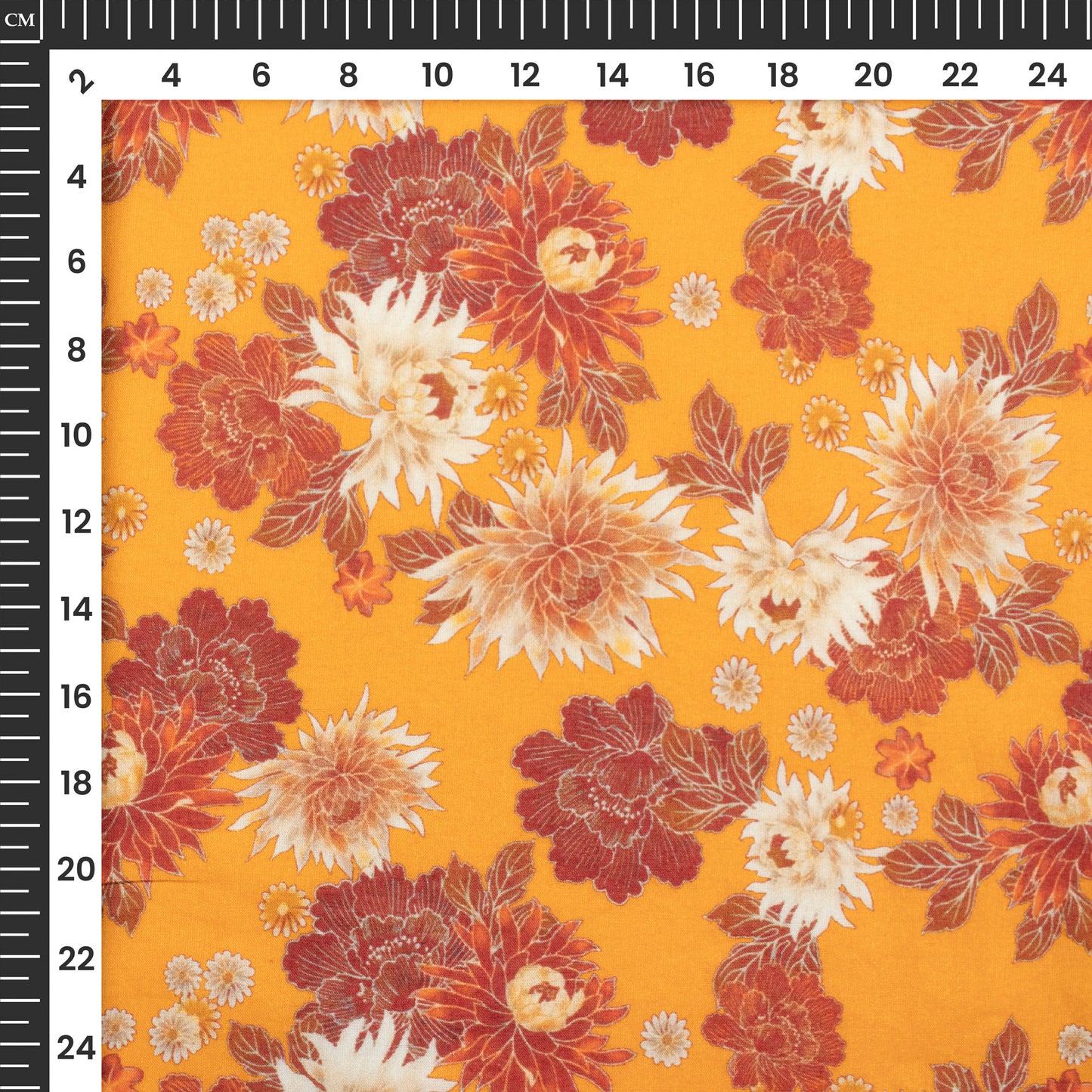 Seamless Floral Digital Print Cotton Cambric Fabric