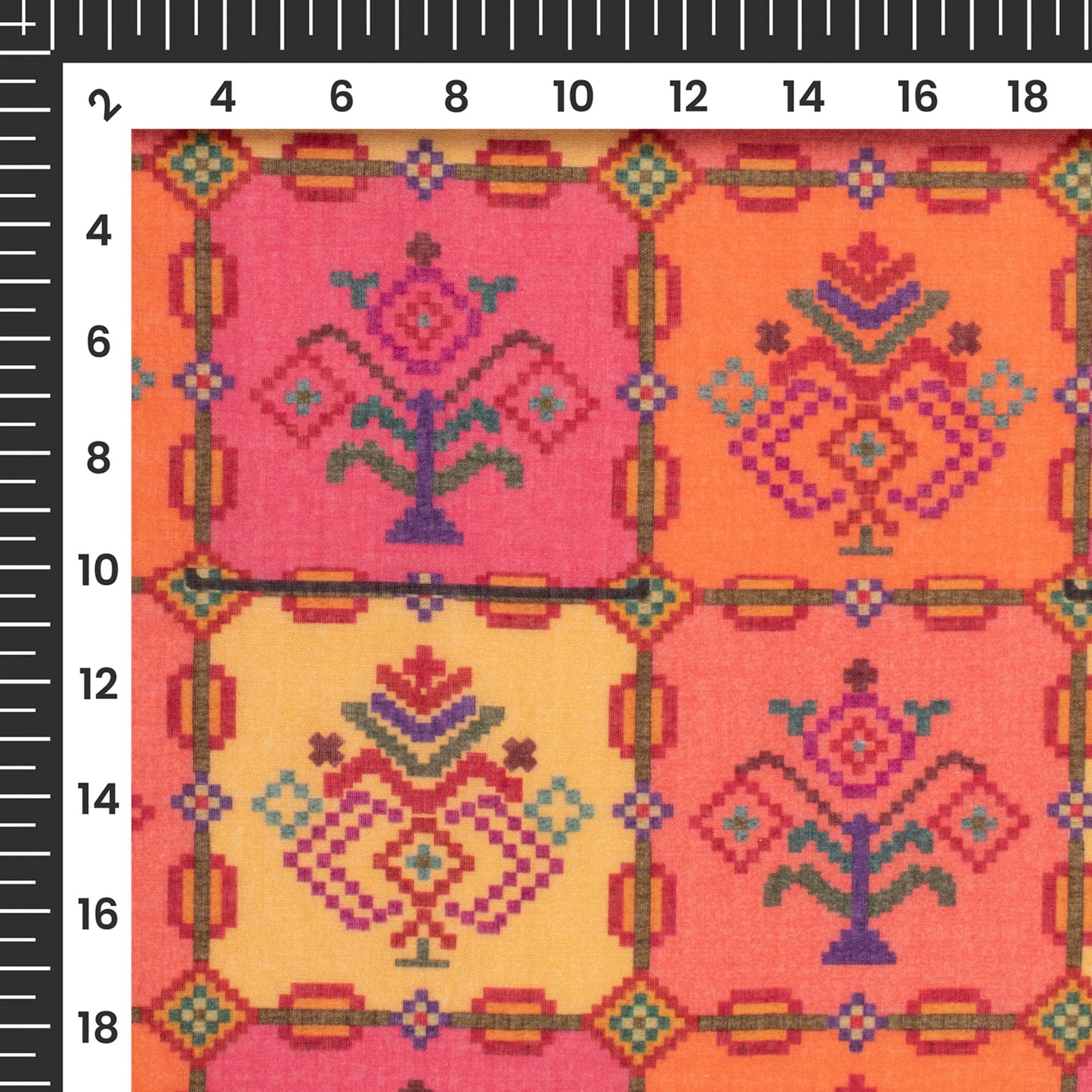 Patolaa Digital Print Pure Cotton Mulmul Fabric