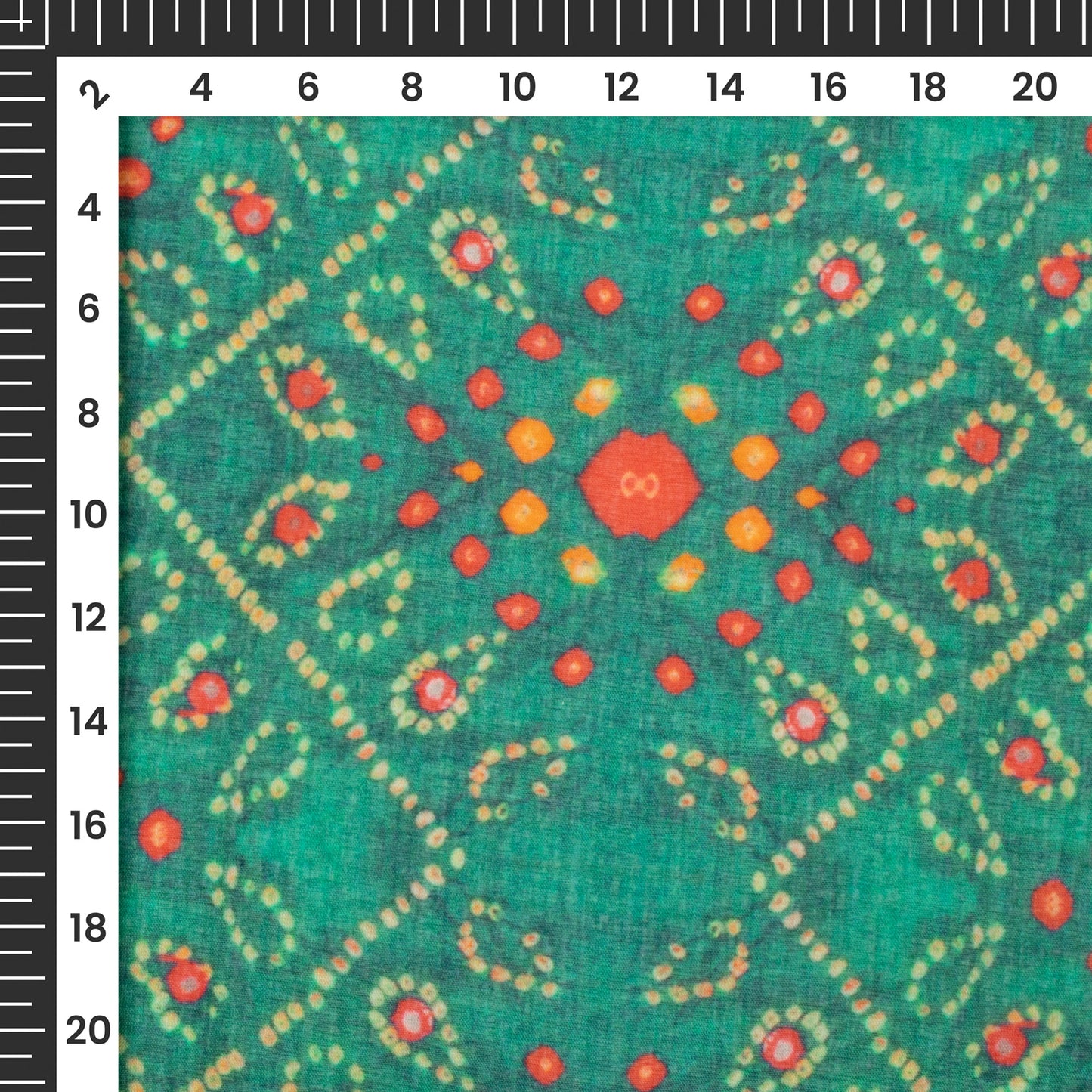 Bestselling Bandhanii Digital Print Pure Cotton Mulmul Fabric