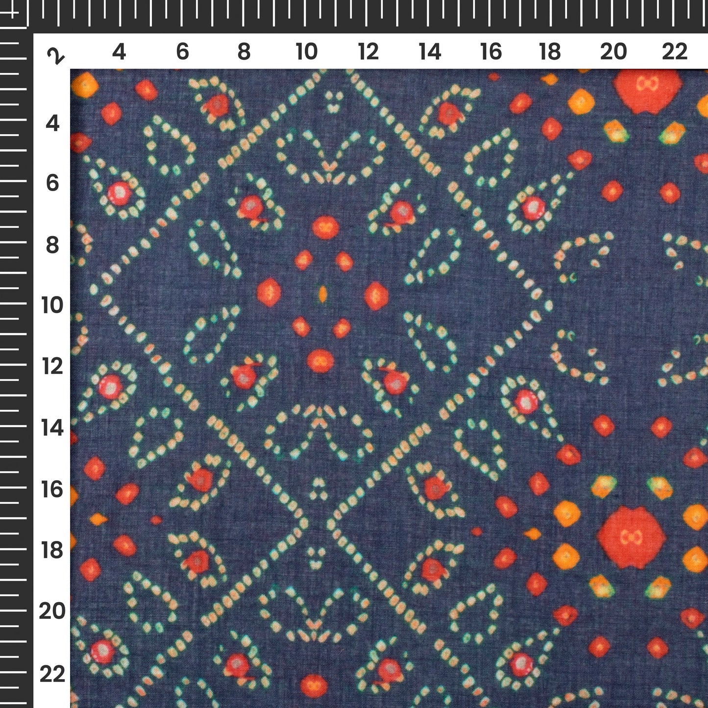 Bestselling Bandhanii Digital Print Pure Cotton Mulmul Fabric