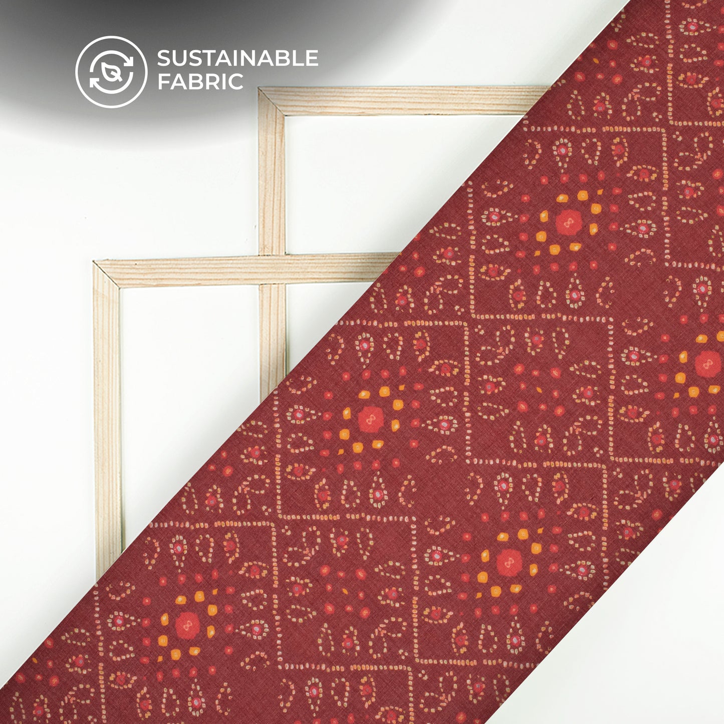 Bestselling Bandhanii Digital Print Pure Cotton Mulmul Fabric