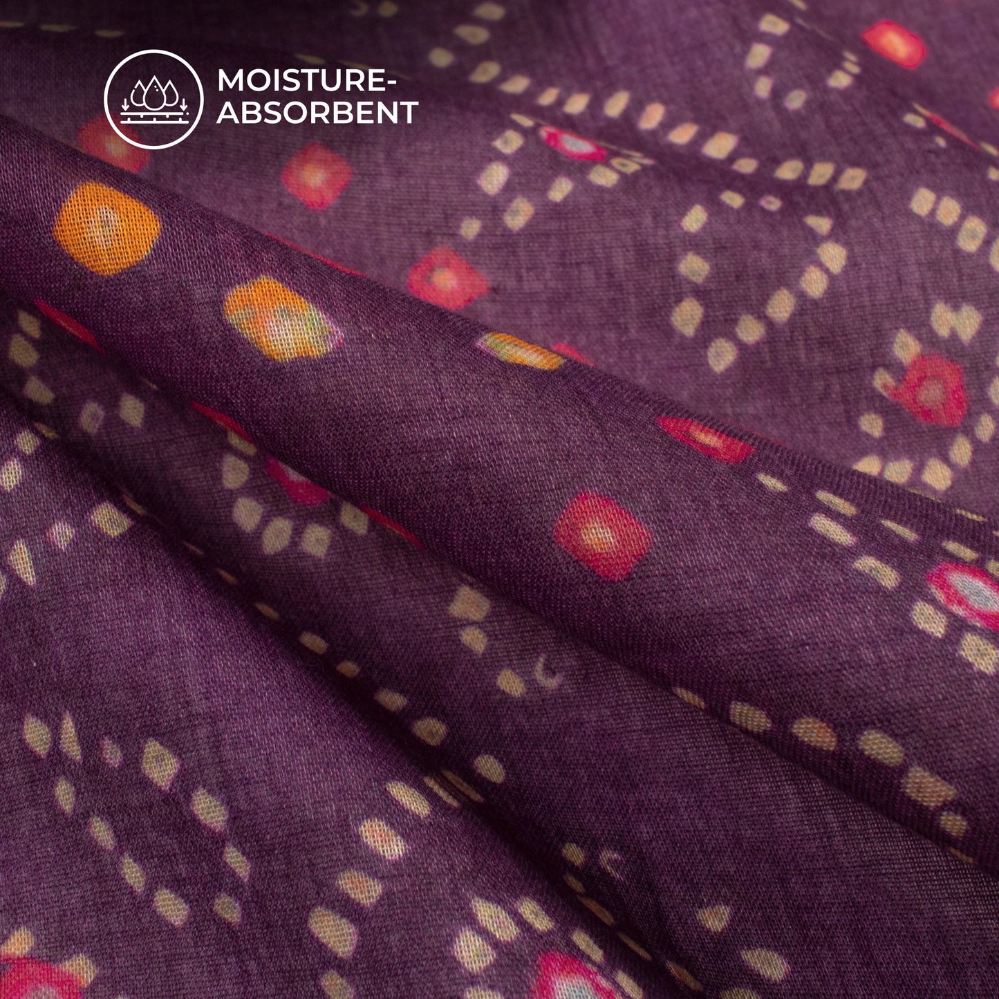 Bestselling Bandhanii Digital Print Pure Cotton Mulmul Fabric