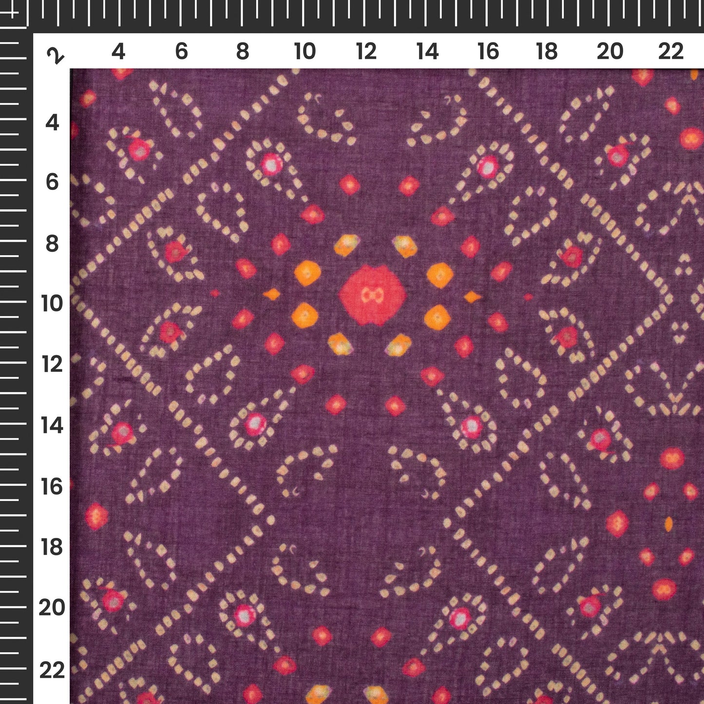 Bestselling Bandhanii Digital Print Pure Cotton Mulmul Fabric