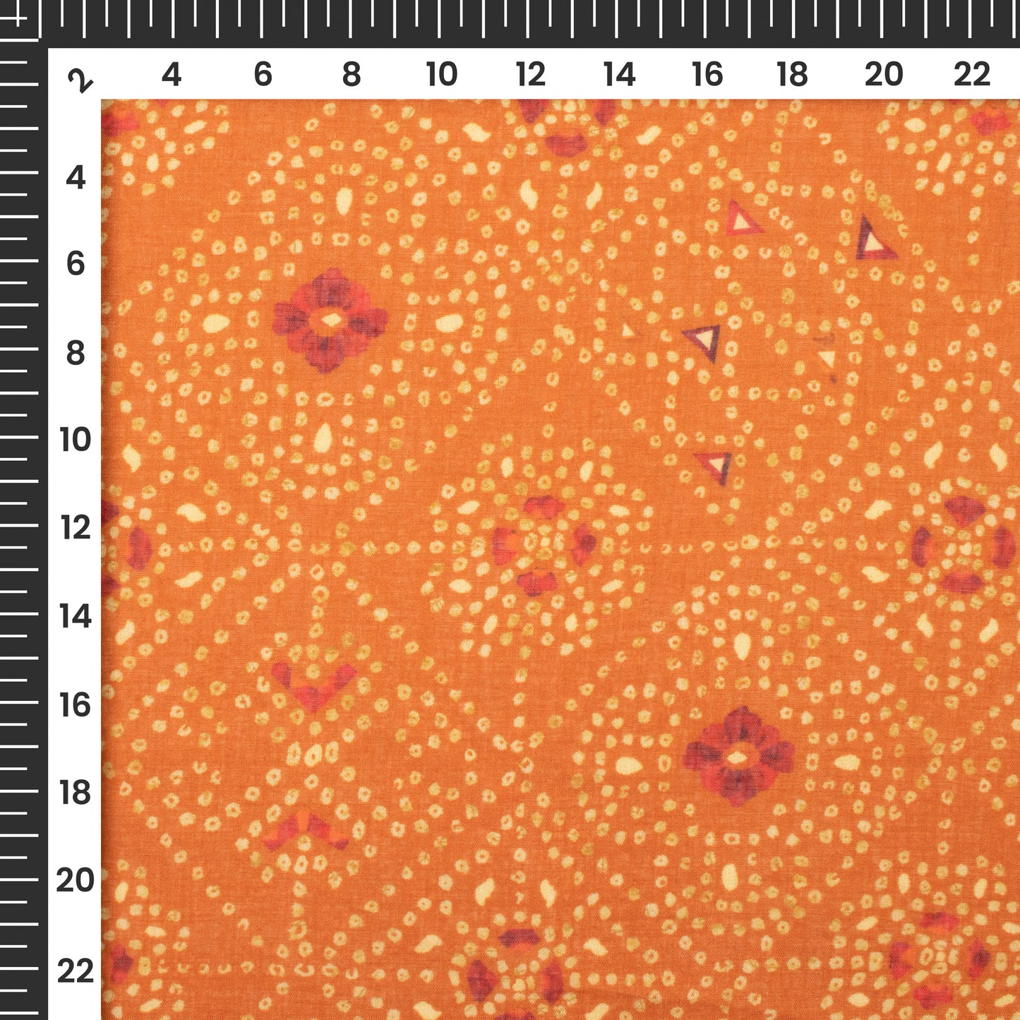 Lovely Bandhanii Digital Print Pure Cotton Mulmul Fabric