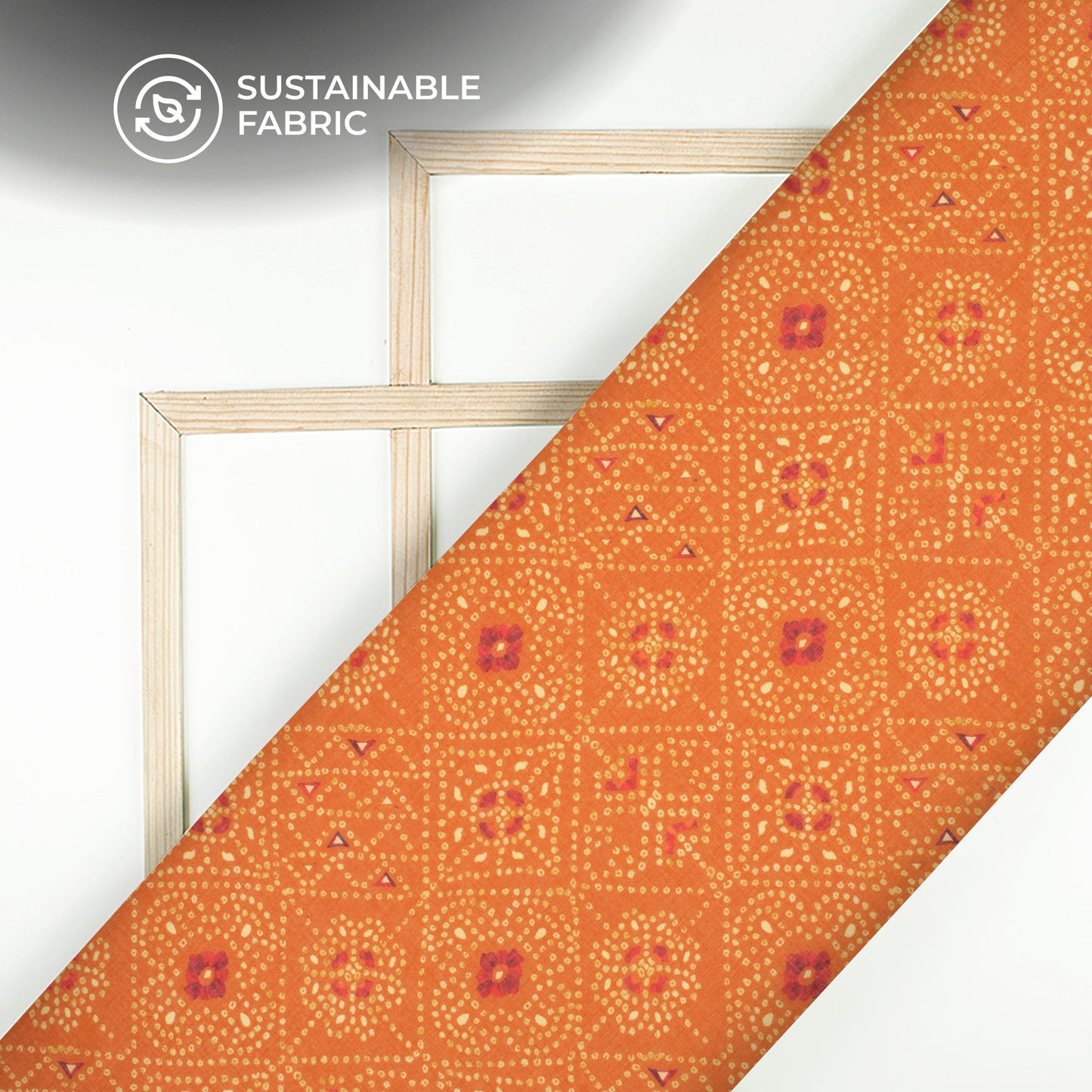 Lovely Bandhanii Digital Print Pure Cotton Mulmul Fabric