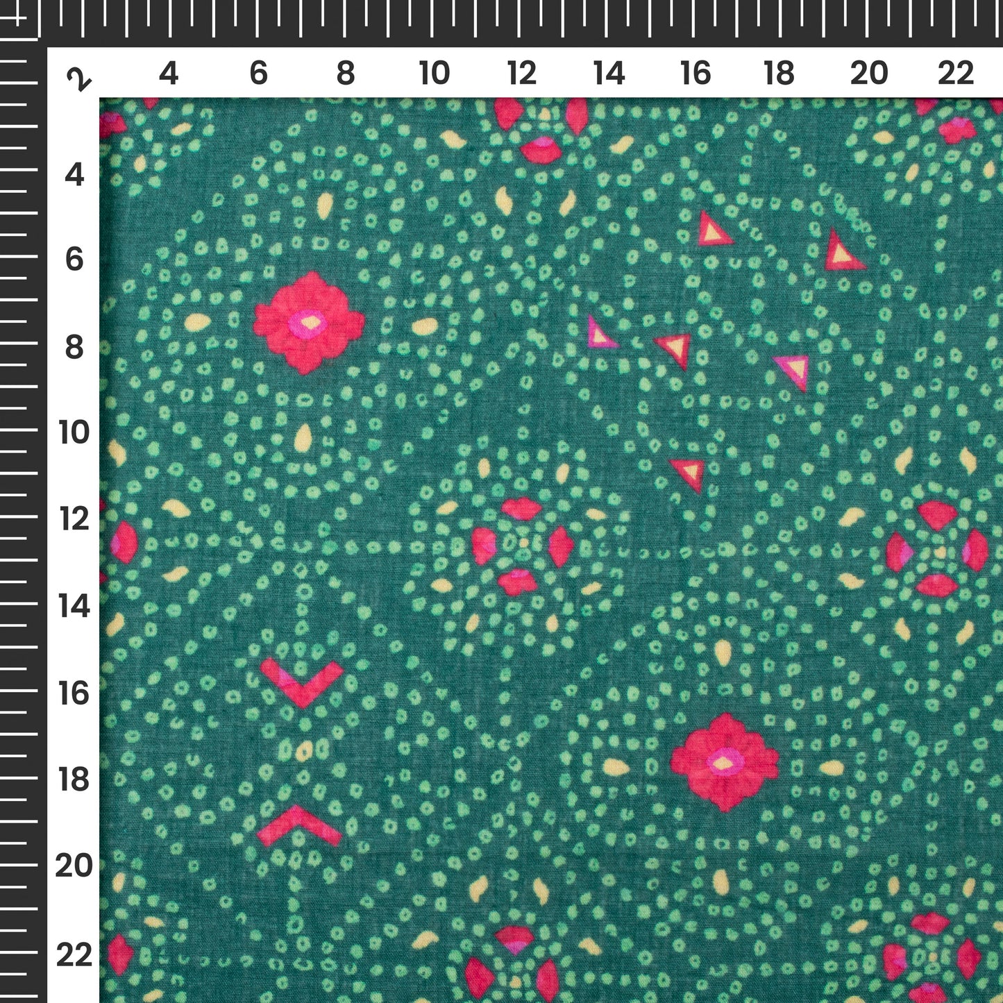 Lovely Bandhanii Digital Print Pure Cotton Mulmul Fabric