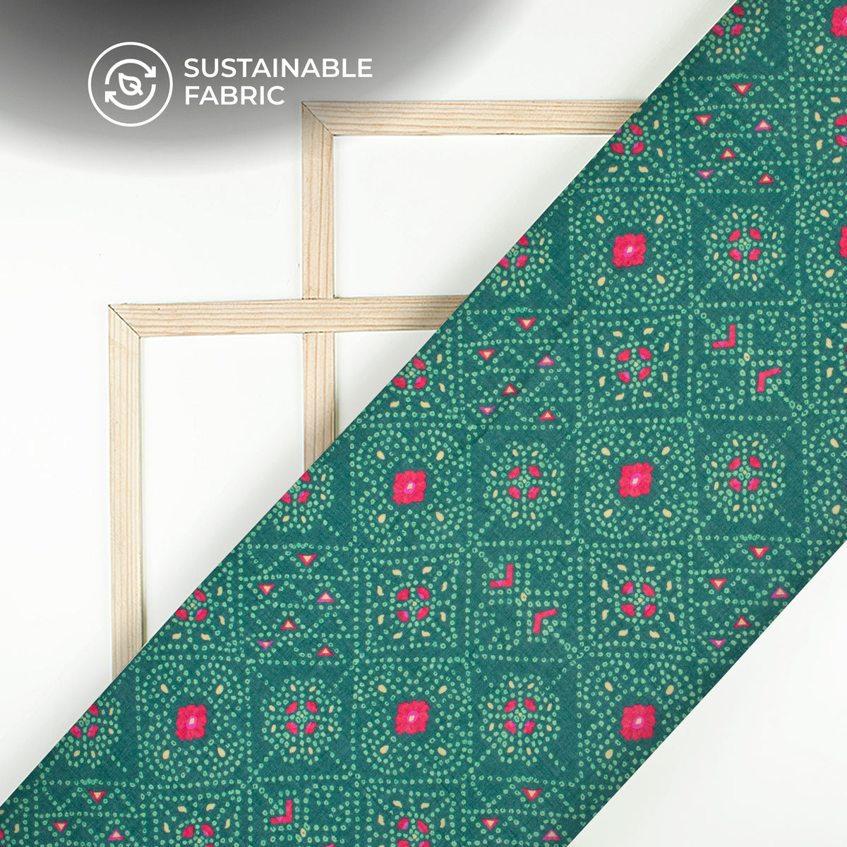 Lovely Bandhanii Digital Print Pure Cotton Mulmul Fabric