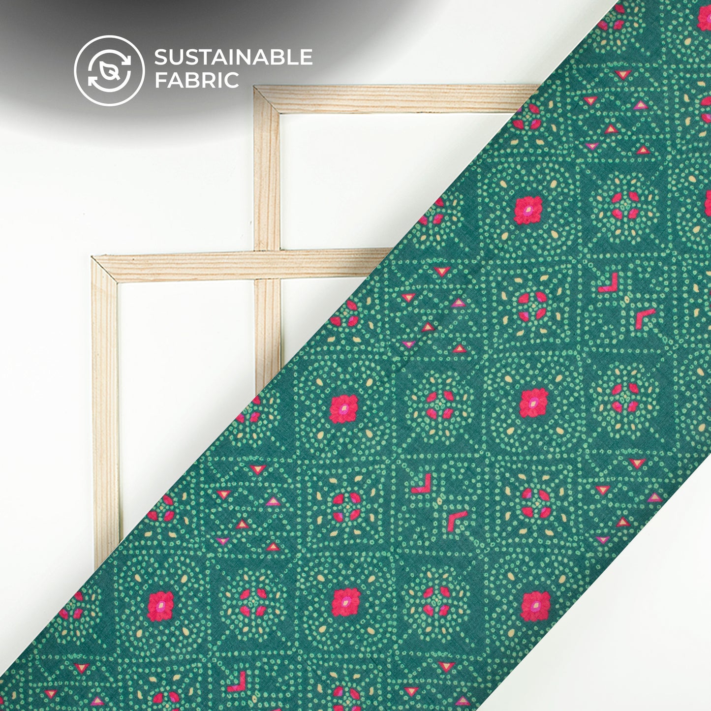 Lovely Bandhanii Digital Print Pure Cotton Mulmul Fabric