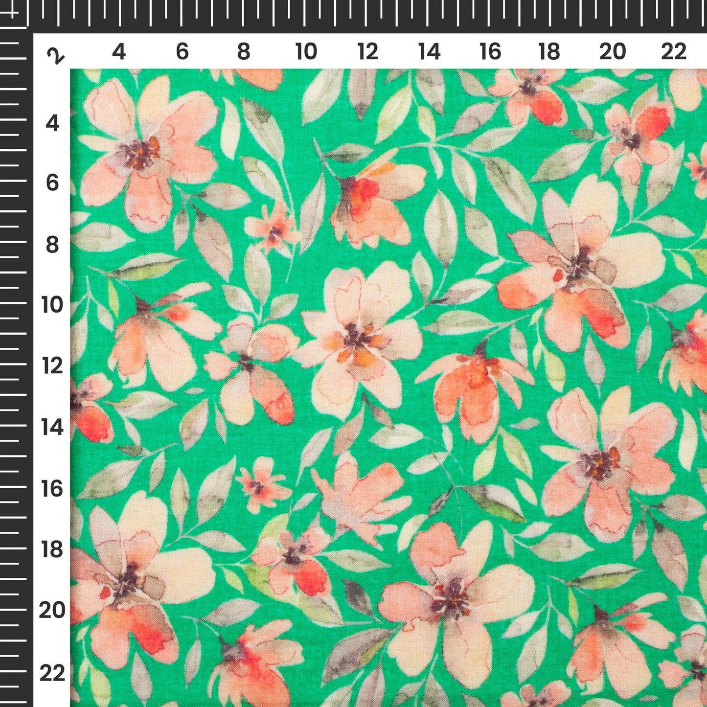 Trendy Floral Digital Print Pure Cotton Mulmul Fabric