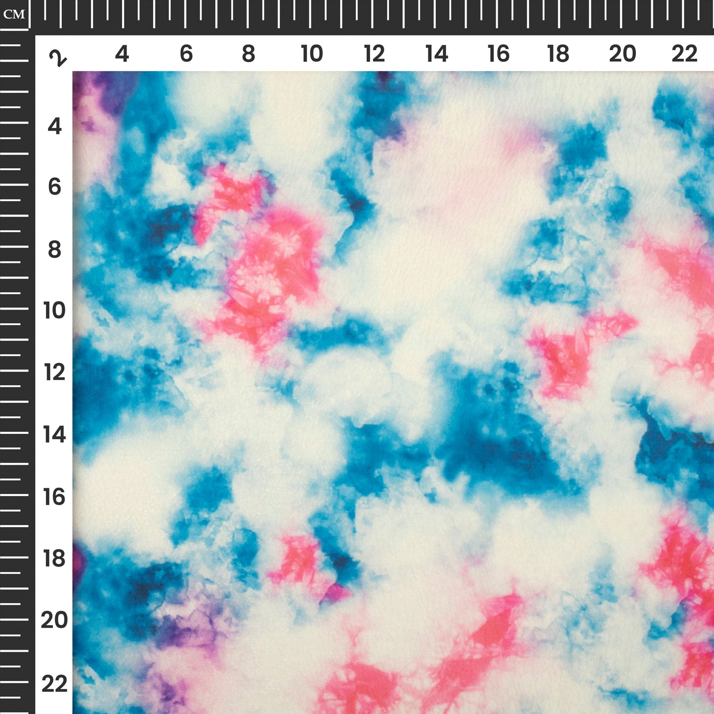 Trendy Tye And Dye Digital Print Organza Satin Fabric