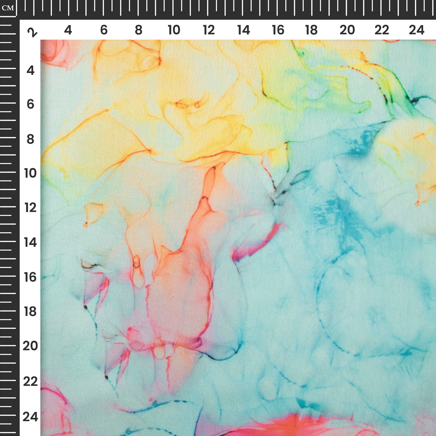 Best Tye And Dye Digital Print Organza Satin Fabric