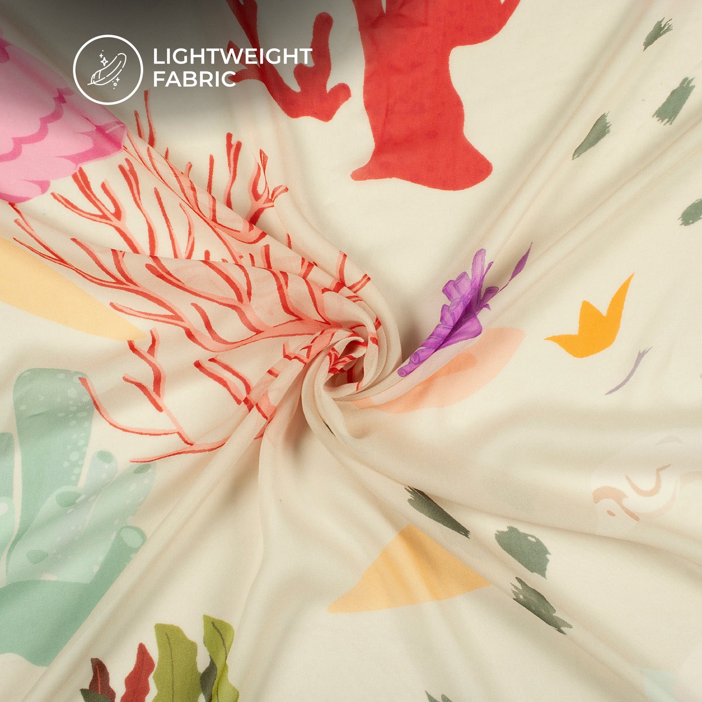 Beautiful Digital Print Pure Georgette Fabric