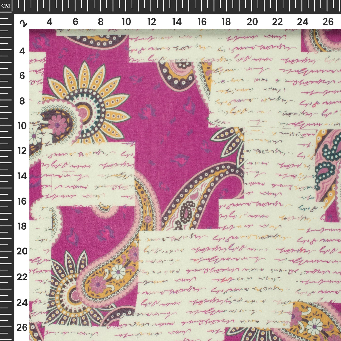 Paisley Digital Print Pure Georgette Fabric